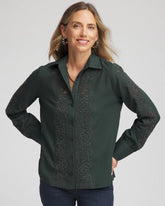 Lace Cotton Voile Shirt
