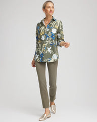 No Iron™ Printed Sateen Shirt