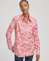 No Iron™ Long-Sleeved Folklore-Floral Shirt