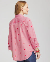 No Iron™ Stars & Stripes Sateen Shirt