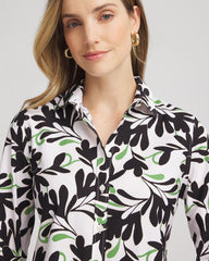 No Iron™ Abstract Floral Shirt