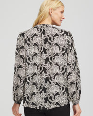 Caviar Bead Georgette Blouse