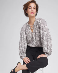 Crepe Embroidered Blouse