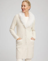 Fur Trim Cardigan