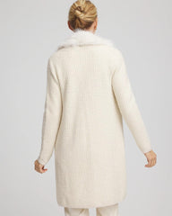 Fur Trim Cardigan