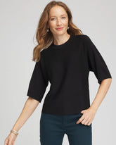 Dolman Sleeve Crew Neck Pullover Sweater