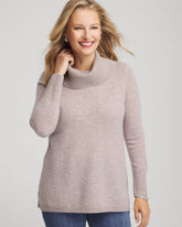 Cowlneck Cashmere Pullover Tunic