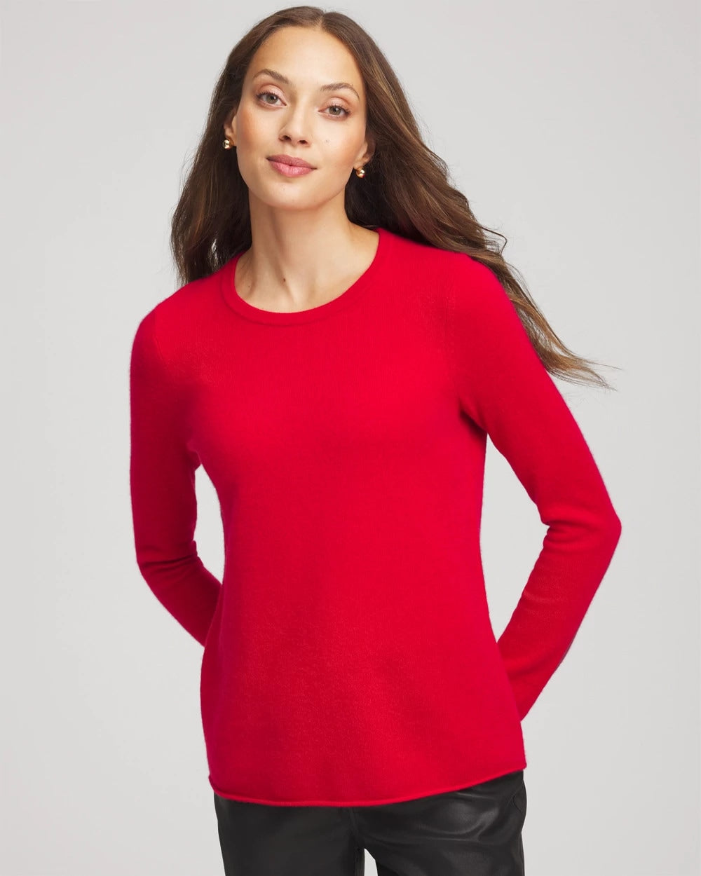 Crewneck Cashmere Pullover Sweater