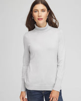 Metallic Turtleneck Pullover Sweaters