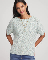 Textured Dolman Pullover Sweater
