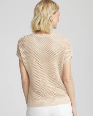 Embroidered Pointelle Pull-Over