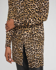 Ella Animal-Print Cardigan Sweater