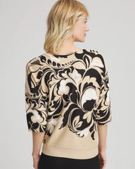 Printed Dolman Sweater