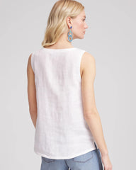 Sleeveless Linen Tank Top