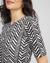 Printed Classic Fit Pima Cotton Tee