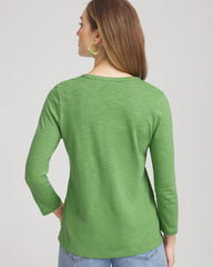 Cotton Slub Henley Shirt