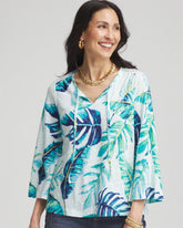 Tie-Front Forward Seam Top