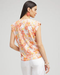 Floral Knot Front Tee