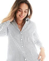 No Iron™ Lurex Striped Shirt