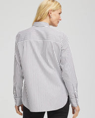 No Iron™ Lurex Striped Shirt