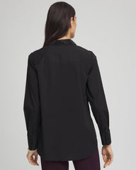 Tonal Jewels Poplin Shirt