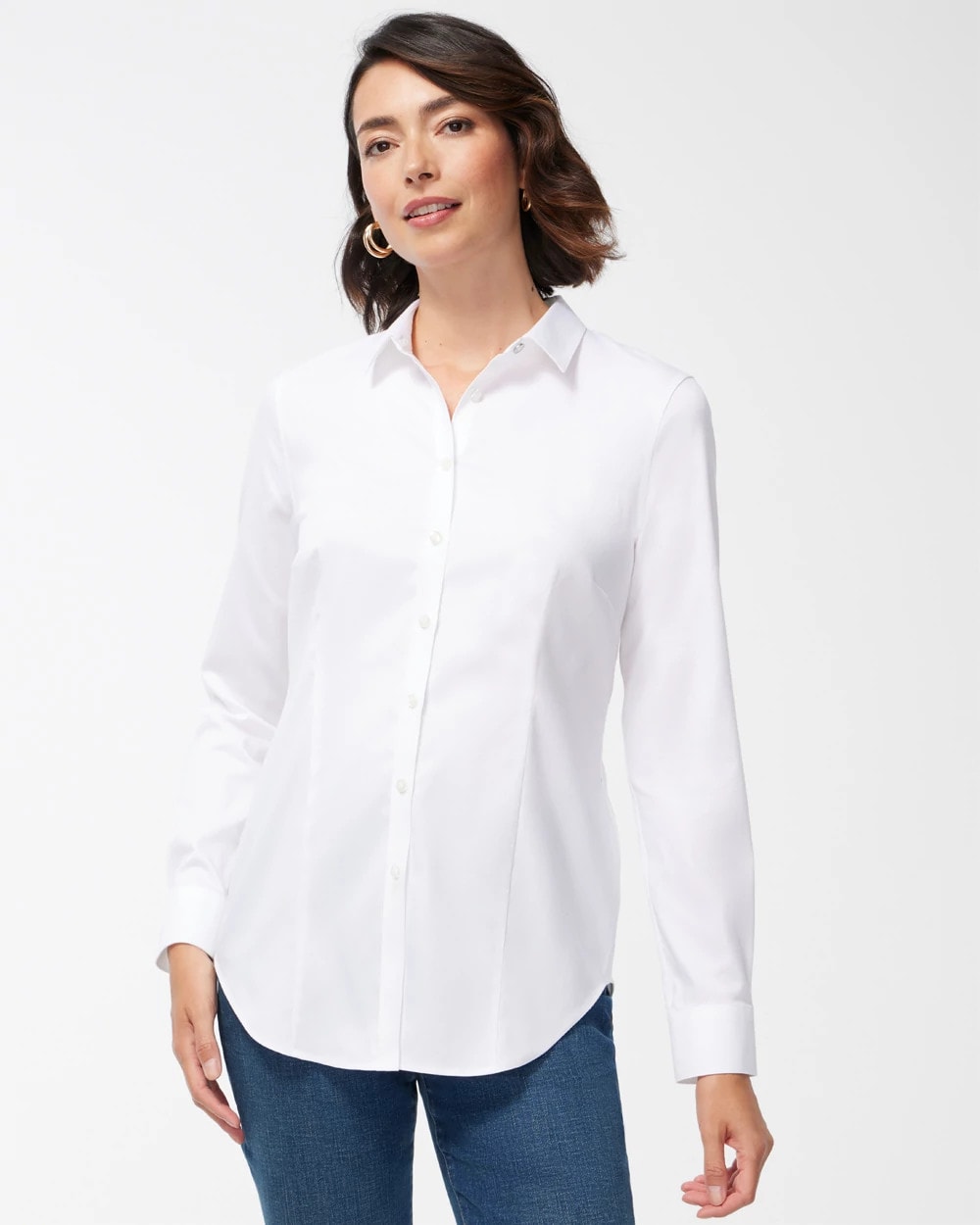 No Iron™ Fitted Stretch Shirt