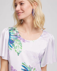 Flutter Sleeve Satin Top