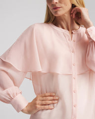 Georgette Cape Blouse