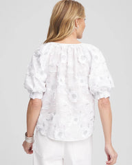Applique Embroidered Top