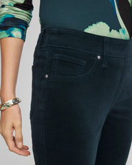 Velveteen Pull-On Flared Jeans