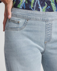 Petite Pull-On Wide-Leg Jeans
