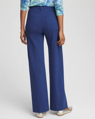 Five-Pocket Wide-Leg Ponte Pants