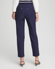 Cotton Straight Ankle Trousers