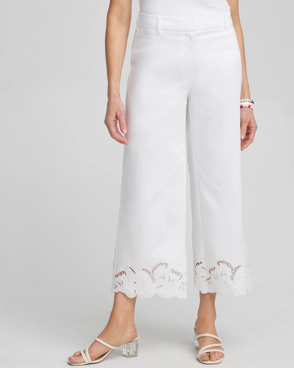 Cotton Sateen Cut Work Crops