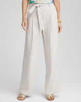 Hollywood Waist Belted Linen Pants