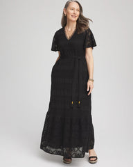 Crochet-Lace Maxi Dress