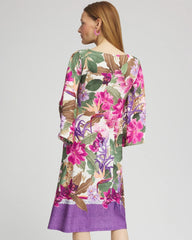 Island Angel-Sleeve Boat Neck Dress