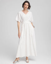Metallic Striped Maxi Dress