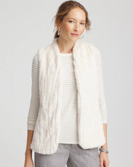 Elongated Faux Fur Vest