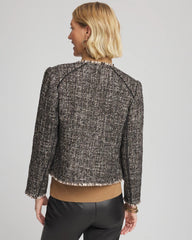 Tweed Mix Moto Jacket