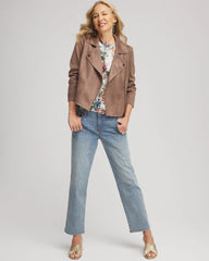 Suede Moto Jacket