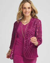 Travelers™ Collection Embroidered Lace Cutwork Jacket