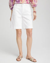 Denim Trouser Shorts