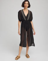 Miraclesuit® Beach Embroidered Long Kimono