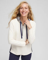Zenergy® Double-Knit Stripe Hood Tunic