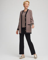 Travelers™ Tipped Button-Down Cardigan