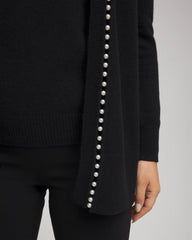 Cashmere Pearl-Trim Cardigan
