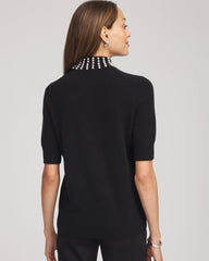 Cashmere Pearl Mockneck Sweater