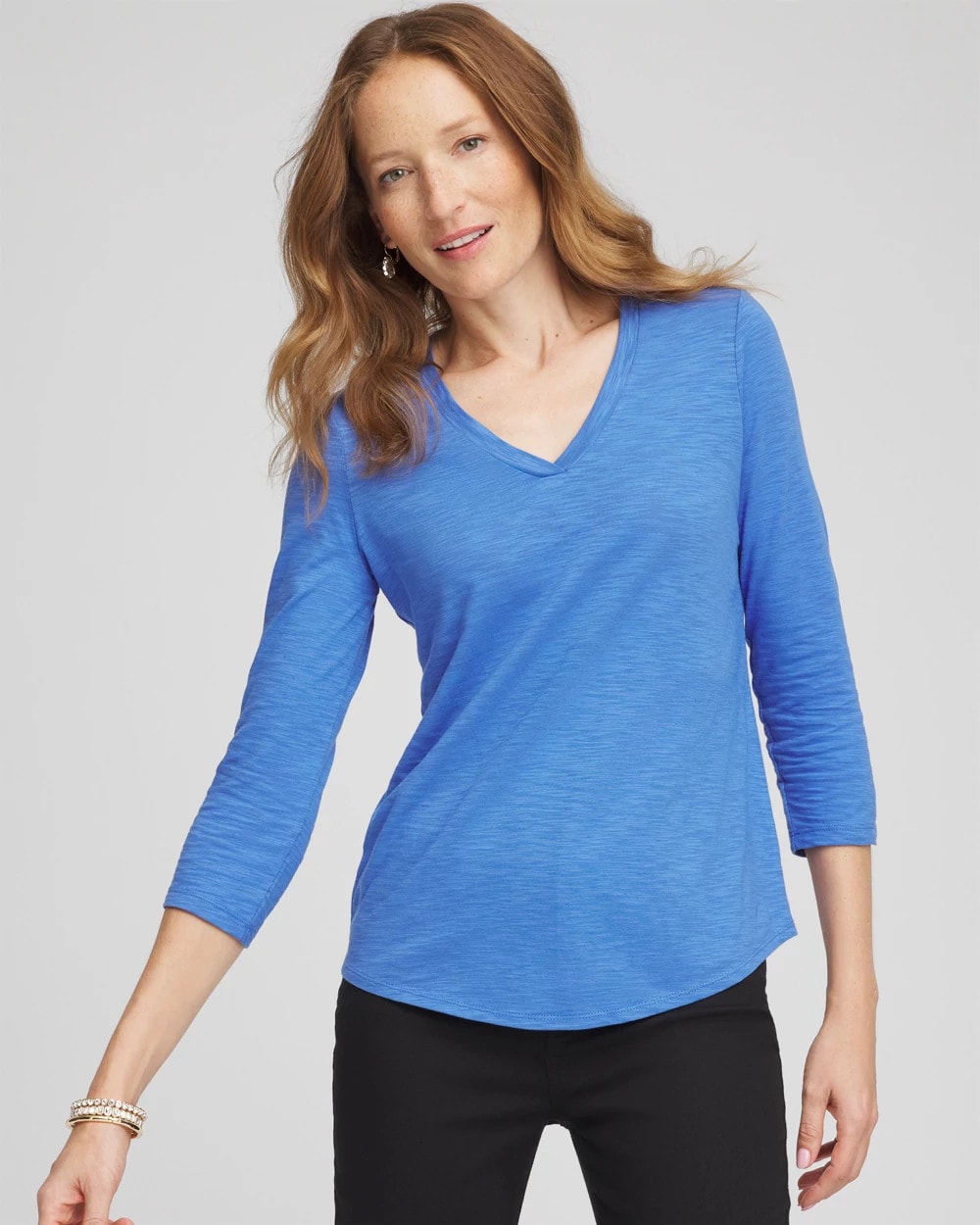 Slub 3/4 Sleeve Tee