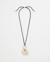 Crinkle Mixed Metal Pendant